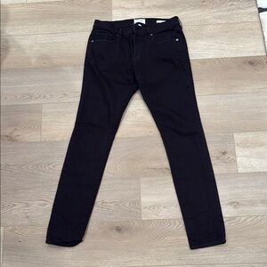 Frame Denim Black Skinny Jeans Classic Fit